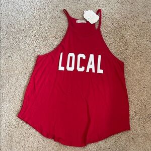 Red 'Local' Tank Top from Atar’d State